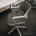 Grey & White Steelcase QiVi Ergonomic Conference Meeting Chair